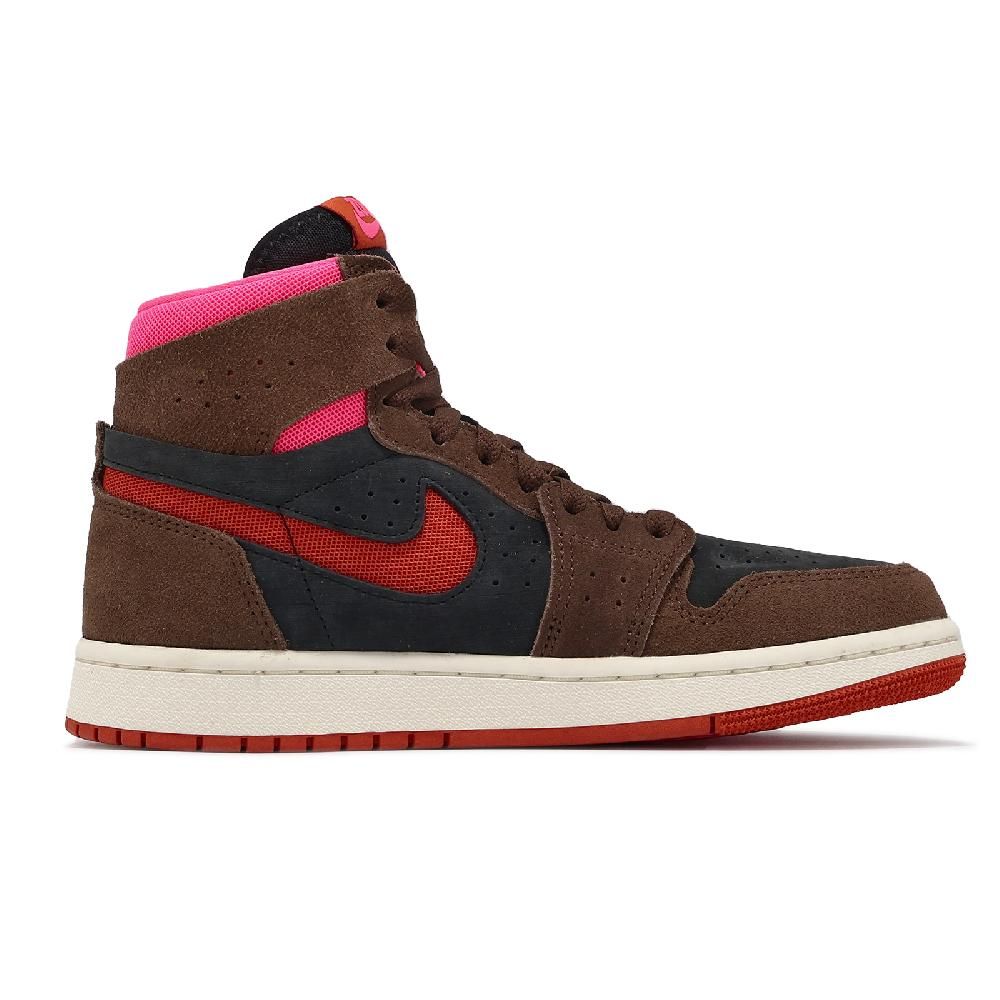 NIKE 耐吉   Wmns Air Jordan 1 ZM Air CMFT 2 女鞋 紅 可可棕 AJ1 DV1305-206