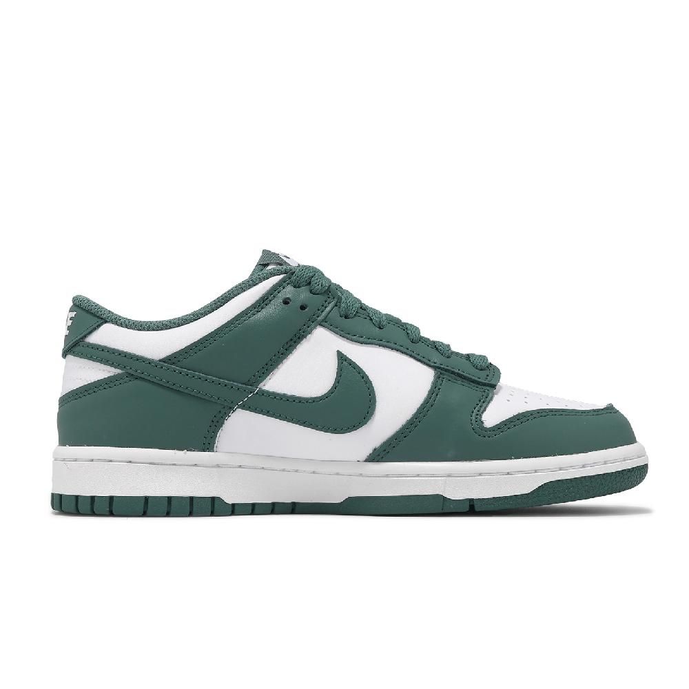 NIKE 耐吉   休閒鞋 Dunk Low BG 大童 女鞋 雲杉綠 白 百搭 經典 HF4798-100