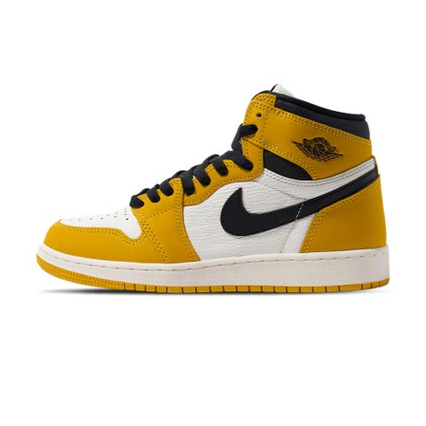 Nike Air Jordan 1 OG Yellow Ochre 大童 黑黃 AJ1 喬丹 休閒鞋 FD1437-701