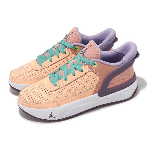 Nike 耐吉 休閒鞋 Jordan Day 1 EasyOn 大童 女鞋 粉 紫 網布 緩衝 後踩式鞋跟 運動鞋 FQ1306-800