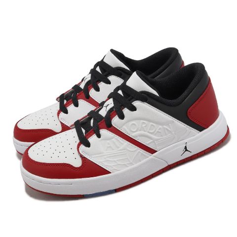 NIKE 耐吉 休閒鞋 Jordan NU Retro 1 Low GS 女鞋 大童鞋 芝加哥 白 紅 1代 FB4412-611