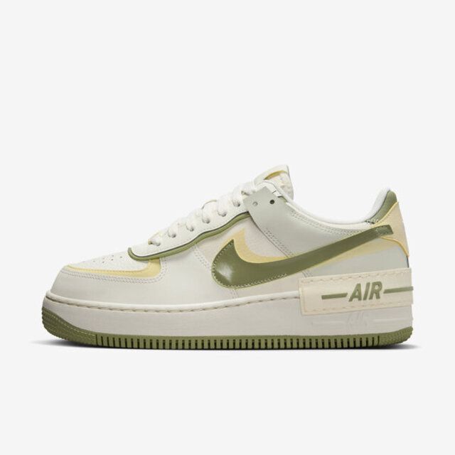 NIKE 耐吉  W AF1 Shadow [FN6335-101] 女 休閒鞋 運動 經典 低筒 雙勾 穿搭 抹茶布丁 米黃