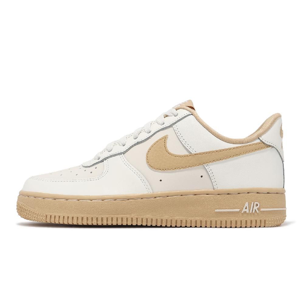 NIKE 耐吉   休閒鞋 Wmns Air Force 1 07 女鞋 白 卡其 AF1 皮革 經典 運動鞋 FZ3597-133