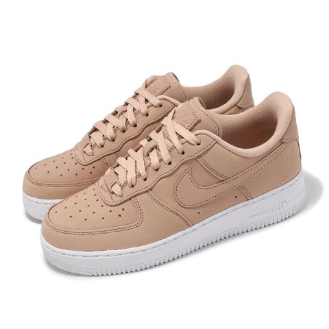 NIKE 耐吉 休閒鞋 Wmns Air Force 1 PRM MF 女鞋 卡其 白 皮革 AF1 DR9503-201