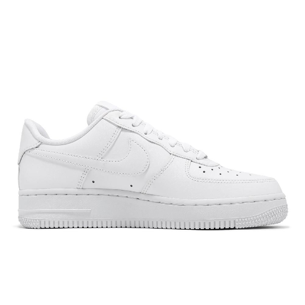 NIKE 耐吉   休閒鞋 Wmns Air Force 1 07 女鞋 白 銀 皮革 AF1 運動鞋 FQ8887-100