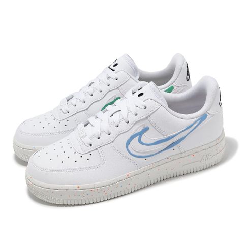 NIKE 耐吉 休閒鞋 Wmns Air Force 1 07 LX 女鞋 白 綠 AF1 皮革 經典 HF5721-111