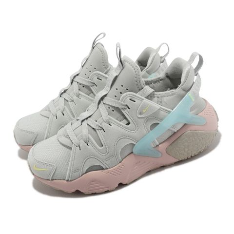 NIKE 耐吉 耐克 休閒鞋 Wmns Air Huarache CRAFT 女鞋 銀灰 藍粉 襪套式 彈性 DQ8031-002