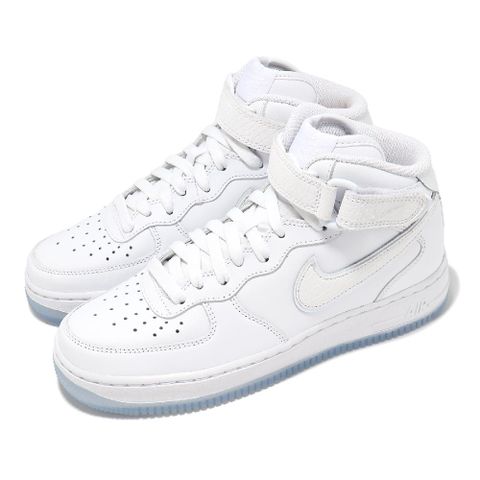 NIKE 耐吉 休閒鞋 Wmns AF1 Mid YOD 女鞋 白 冰底 鱷魚紋 百搭 Air Force FN4274-100