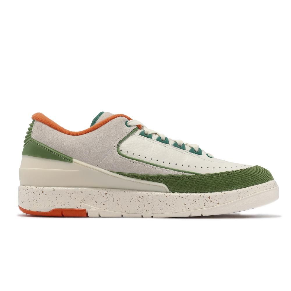 NIKE 耐吉   Wmns Air Jordan 2 Retro Low SP 女鞋 奶油白 綠 燈心絨 Titan DV6206-183