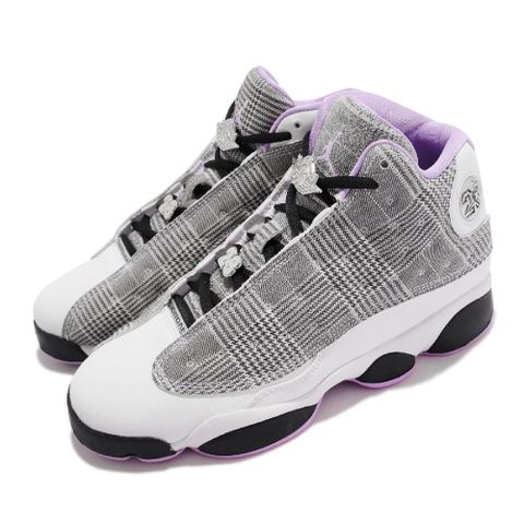 Nike 耐吉 籃球鞋 Air Jordan 13 Retro 女鞋 經典款 AJ13代 千鳥格紋 黑 白 DN3938-015