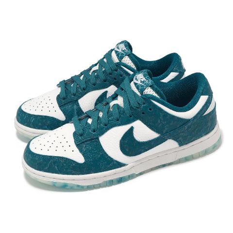 NIKE 耐吉 休閒鞋 Wmns Dunk Low 女鞋 白 藍綠 Ocean 皮革 低筒 經典  DV3029-100