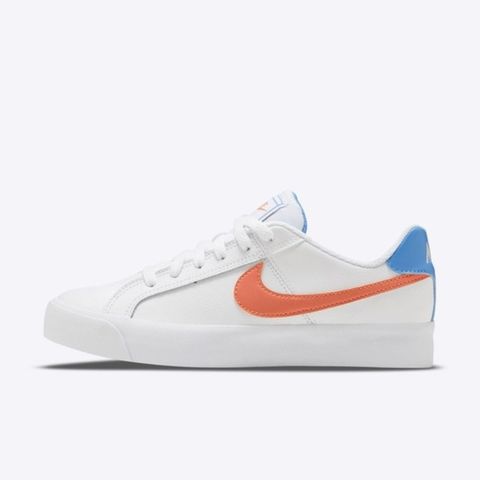 NIKE 耐吉 Wmns Court Royale AC [DN4244-181] 女 休閒鞋 運動 低筒 白橘藍