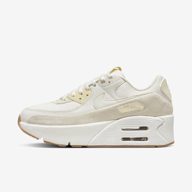 NIKE 耐吉  Air Max 90 Lv8 FD4328-100 女 休閒鞋 運動 復古 雙層氣墊 緩震 厚底 米色