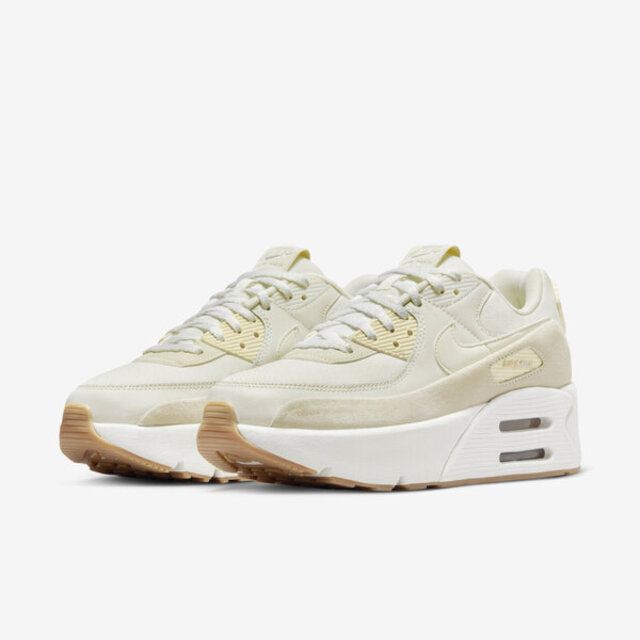 NIKE 耐吉  Air Max 90 Lv8 FD4328-100 女 休閒鞋 運動 復古 雙層氣墊 緩震 厚底 米色