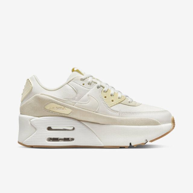 NIKE 耐吉  Air Max 90 Lv8 FD4328-100 女 休閒鞋 運動 復古 雙層氣墊 緩震 厚底 米色