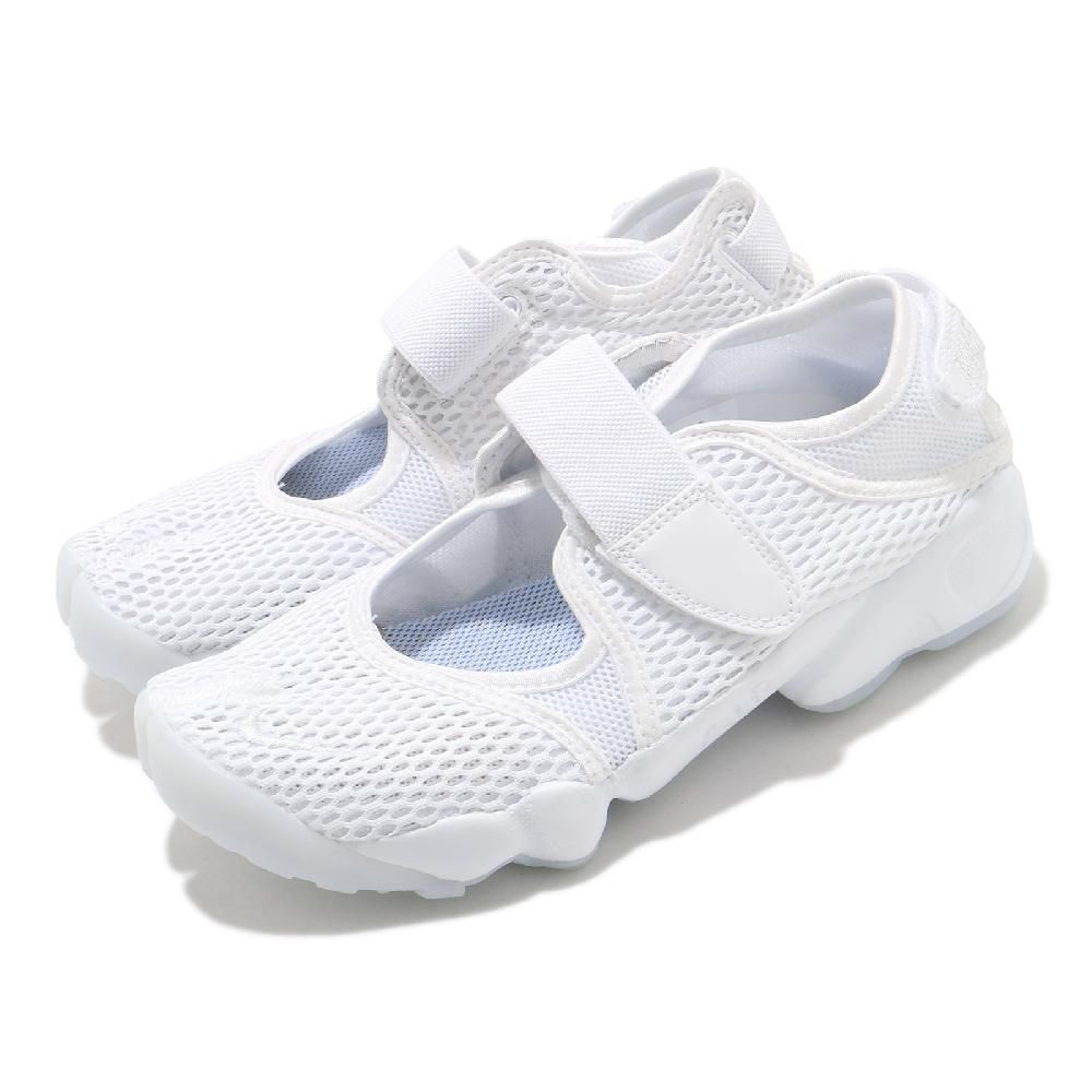 NIKE 耐吉   忍者鞋 Wmns Air Rift BR 女鞋 白 全白 魔鬼氈 休閒鞋 經典 分趾 848386-100