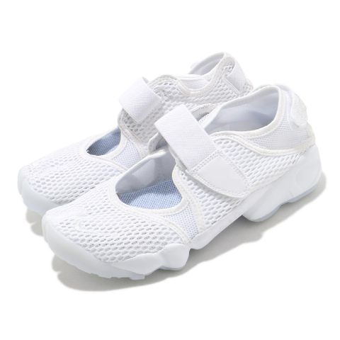 NIKE 耐吉 忍者鞋 Wmns Air Rift BR 女鞋 白 全白 魔鬼氈 休閒鞋 經典 分趾 848386-100