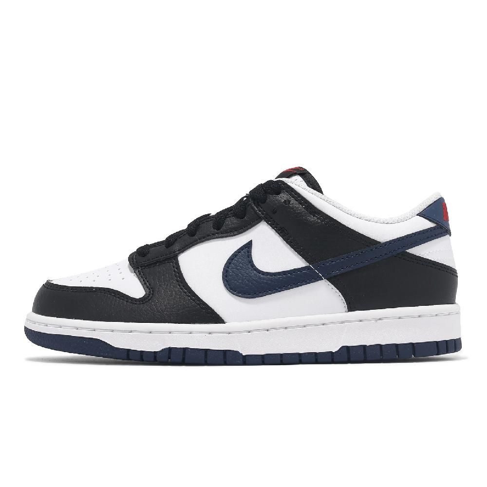 NIKE 耐吉   休閒鞋 Dunk Low GS Team USA 大童 女鞋 黑 白 藍 百搭 HJ9202-001