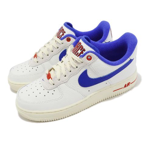 NIKE 耐吉 休閒鞋 Wmns Air Force 1 07 LX 女鞋 白 藍 紅 Command Force 奶油底 DR0148-100