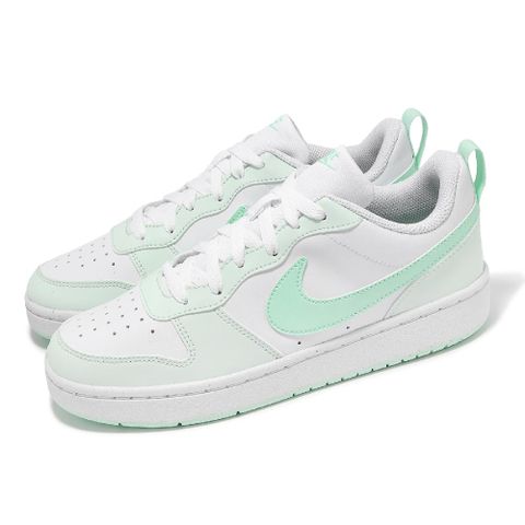 NIKE 耐吉 休閒鞋 Court Borough Low Recraft GS 大童 女鞋 白 綠 小白鞋 低筒 FZ3539-100