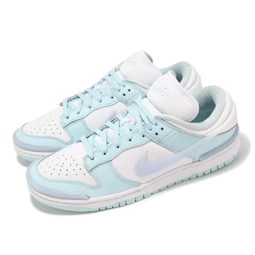 NIKE 耐吉   休閒鞋 Wmns Dunk Low Twist 女鞋 男鞋 白 水藍 低筒 經典 情侶鞋 DZ2794-103