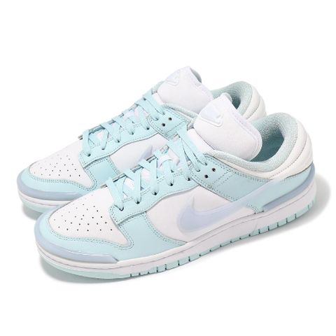 NIKE 耐吉 休閒鞋 Wmns Dunk Low Twist 女鞋 男鞋 白 水藍 低筒 經典 情侶鞋 DZ2794-103