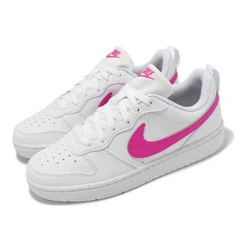 NIKE 耐吉 休閒鞋 Court Borough Low Recraft GS 大童 女鞋 白 粉 低筒 小白鞋 DV5456-113