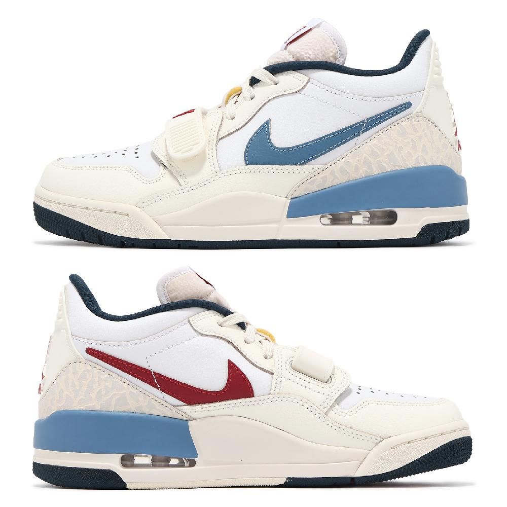 NIKE 耐吉   休閒鞋 Wmns Air Jordan Legacy 312 Low 女鞋 米白 藍 紅 復古 低筒 HM3709-141