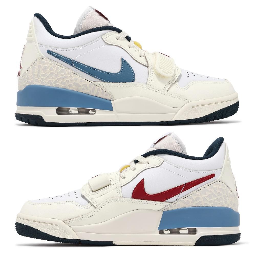 NIKE 耐吉   休閒鞋 Wmns Air Jordan Legacy 312 Low 女鞋 米白 藍 紅 復古 低筒 HM3709-141