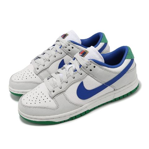 NIKE 耐吉 休閒鞋 Wmns Dunk Low PRM Tennis Classic 女鞋 男鞋 灰 藍 綠 FB7910-100