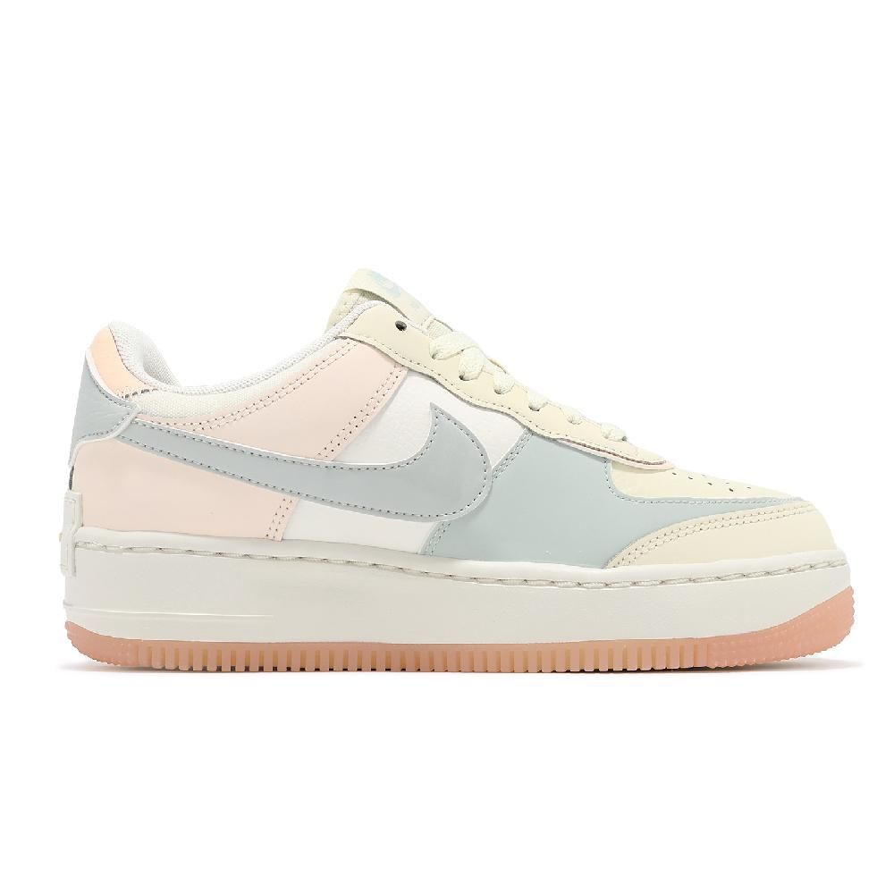 NIKE 耐吉   休閒鞋 Wmns Air Force 1 Shadow 女鞋 拼接 解構 椰奶 粉紅 AF1 DZ1847-105