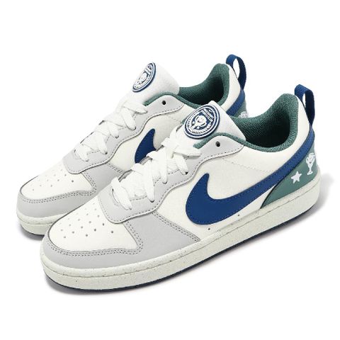 NIKE 耐吉 休閒鞋 Court Borough Low Recraft GS 大童 女鞋 灰藍 低筒 HM3722-141