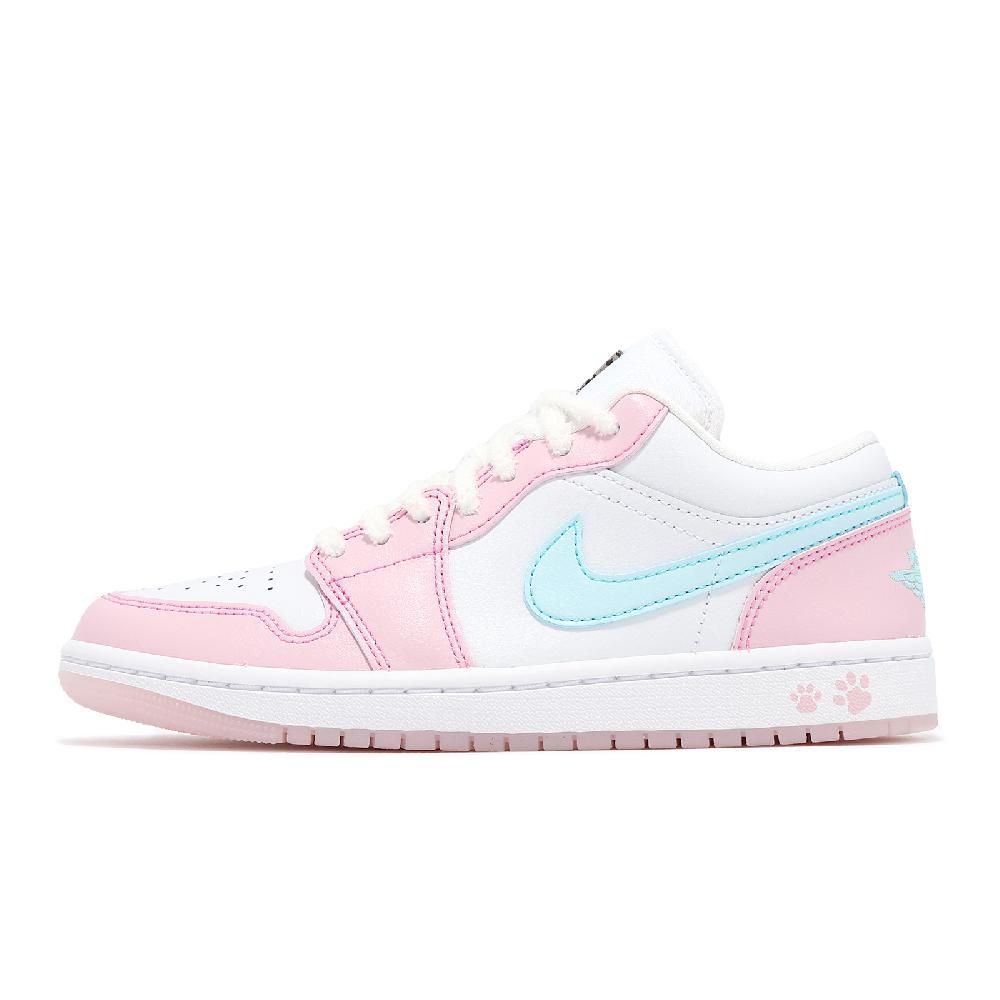 NIKE 耐吉   休閒鞋 Wmns Air Jordan 1 Low SE 女鞋 粉紅 藍 AJ1 一代 低筒 HM3706-141