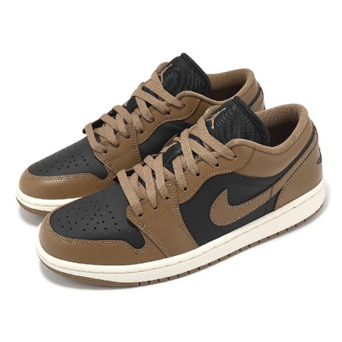 NIKE 耐吉 休閒鞋 Wmns Air Jordan 1 Low 女鞋 男鞋 棕 黑 AJ1 低筒 喬丹 DC0774-021