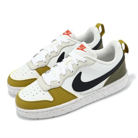 NIKE 耐吉 休閒鞋 Court Borough Low Recraft GS 大童 女鞋 白 棕 小朋友 HF0744-109