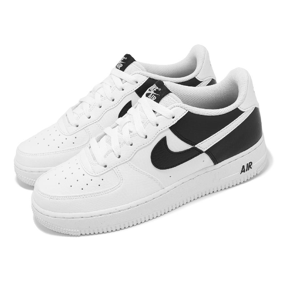 NIKE 耐吉   休閒鞋 Air Force 1 NN GS 大童 女鞋 白 黑 陰陽 AF1 HF9096-100