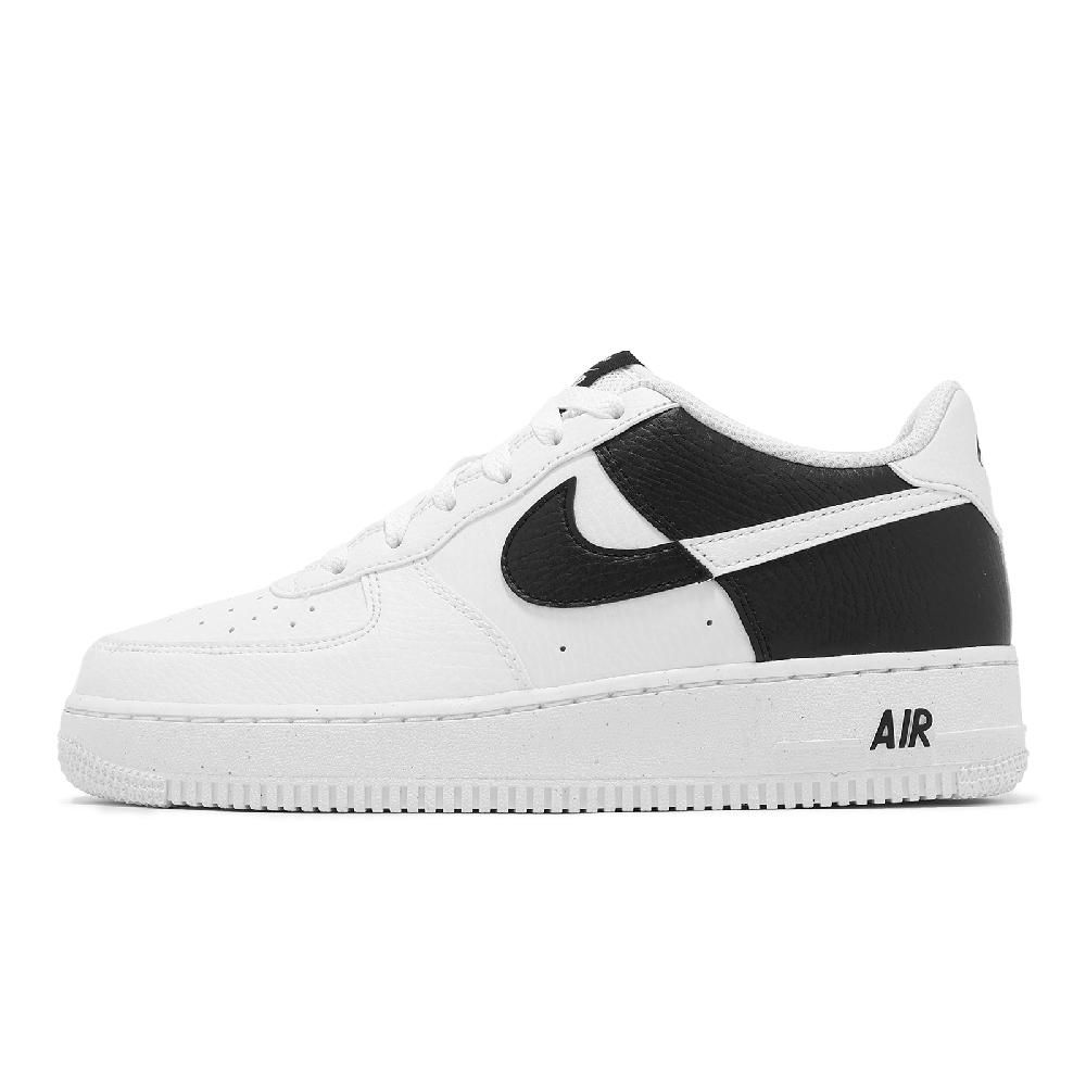 NIKE 耐吉   休閒鞋 Air Force 1 NN GS 大童 女鞋 白 黑 陰陽 AF1 HF9096-100