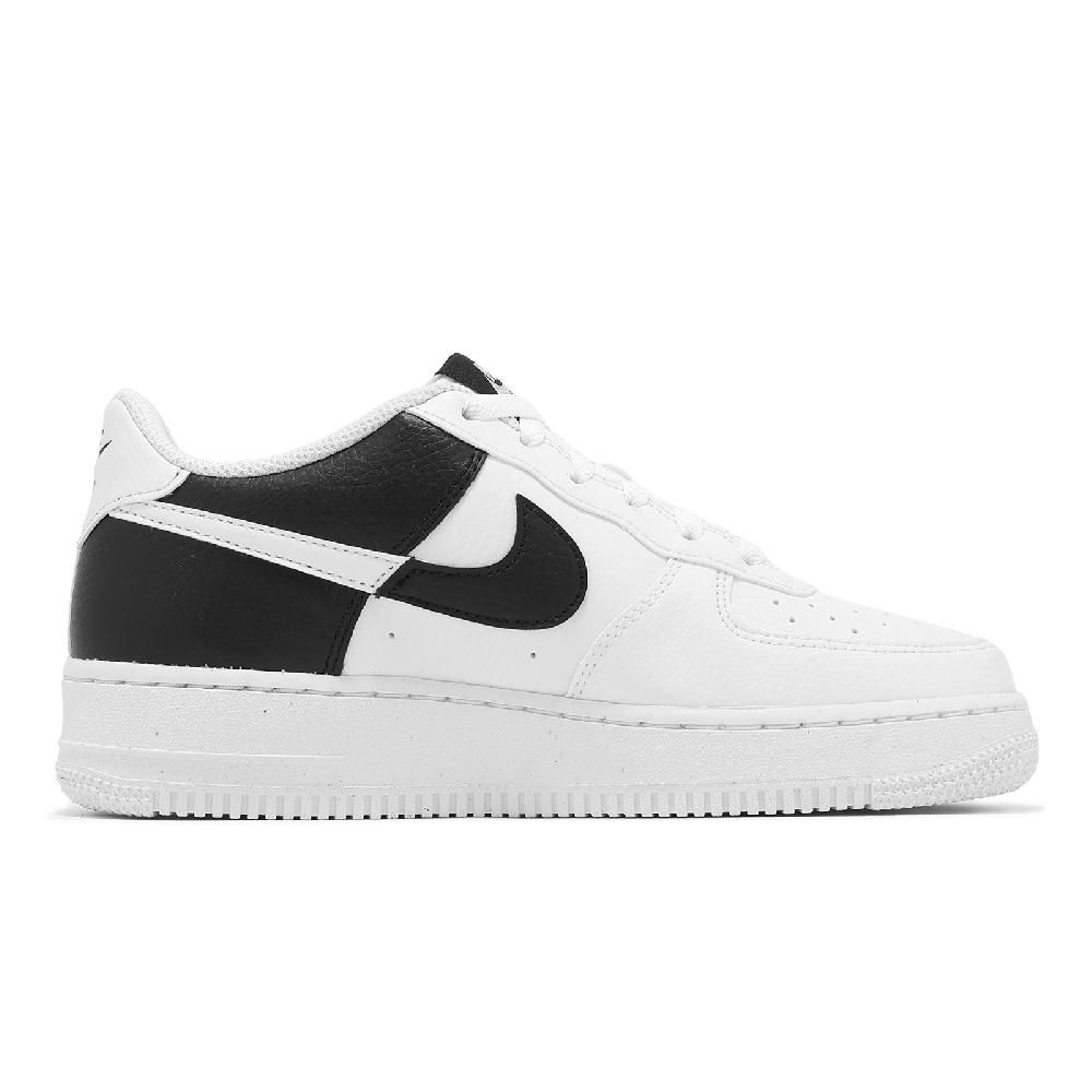 NIKE 耐吉   休閒鞋 Air Force 1 NN GS 大童 女鞋 白 黑 陰陽 AF1 HF9096-100