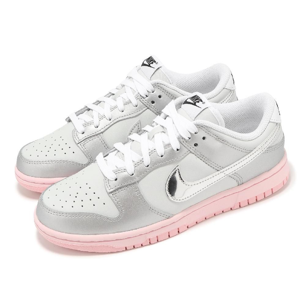 NIKE 耐吉 休閒鞋 Wmns Dunk Low LX 女鞋 銀 灰 粉 低筒 經典 運動鞋 HM3698-006