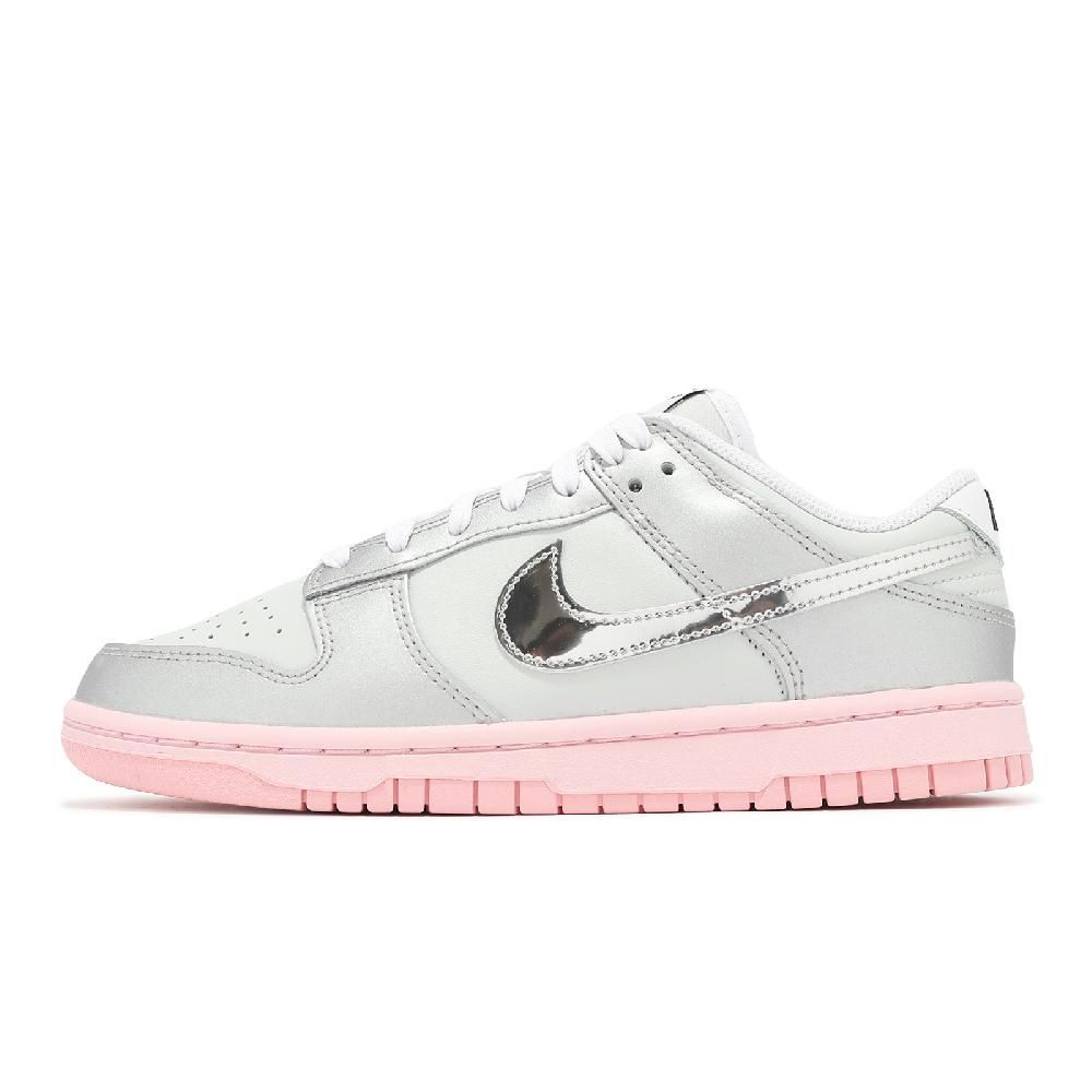 NIKE 耐吉 休閒鞋 Wmns Dunk Low LX 女鞋 銀 灰 粉 低筒 經典 運動鞋 HM3698-006