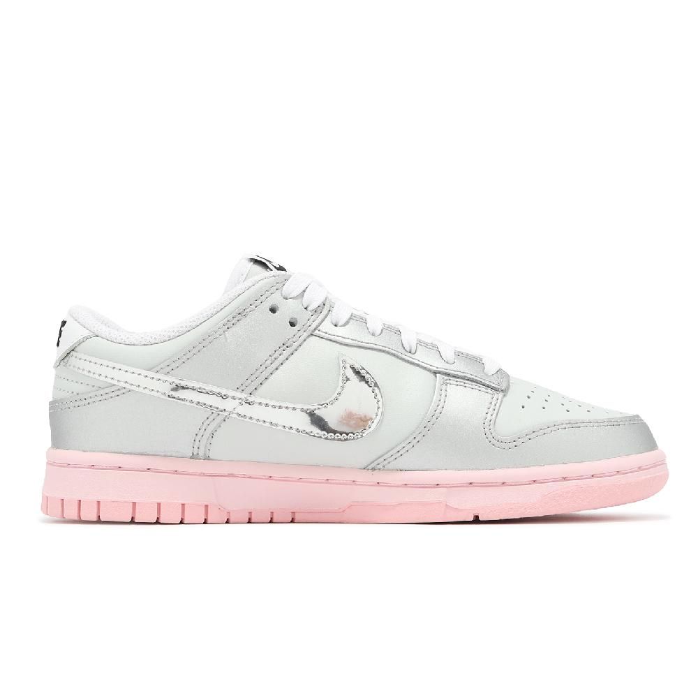 NIKE 耐吉 休閒鞋 Wmns Dunk Low LX 女鞋 銀 灰 粉 低筒 經典 運動鞋 HM3698-006