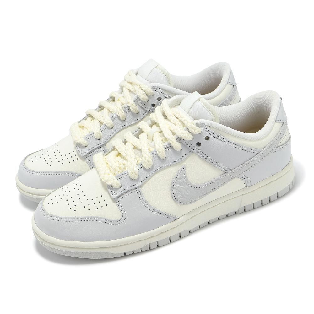 NIKE 耐吉 Nike 耐吉 休閒鞋 Wmns Dunk Low Needlework 女鞋 男鞋 浮雕 灰 骨白 麻繩 FJ4553-133