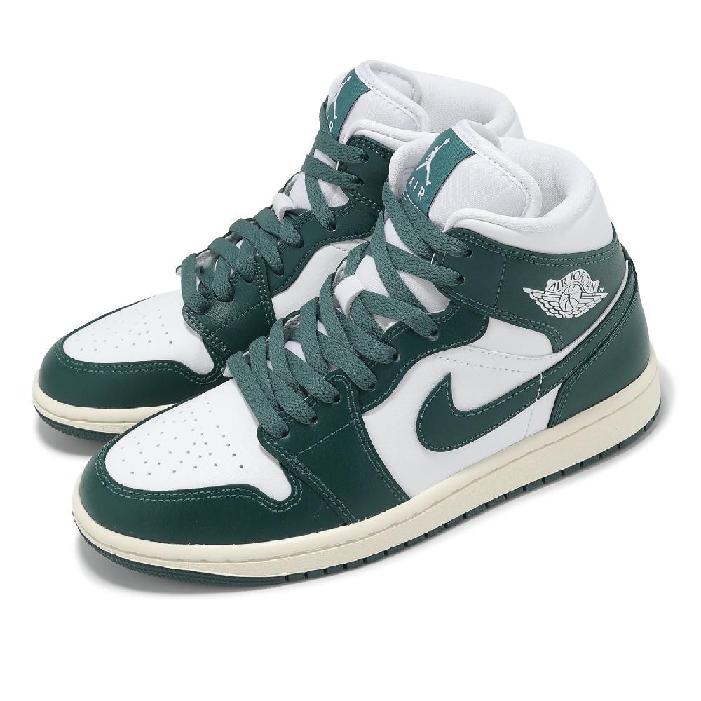 NIKE 耐吉 Nike 耐吉 休閒鞋 Wmns Air Jordan 1 Mid 女鞋 男鞋 綠 中筒 AJ1 BQ6472-133