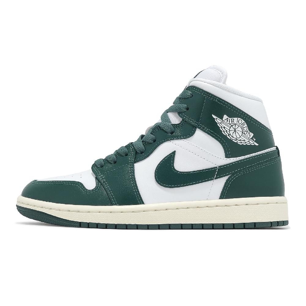 NIKE 耐吉 Nike 耐吉 休閒鞋 Wmns Air Jordan 1 Mid 女鞋 男鞋 綠 中筒 AJ1 BQ6472-133