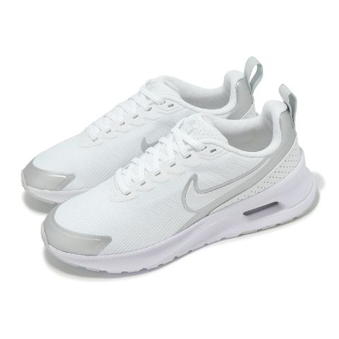 NIKE 耐吉 Nike 耐吉 休閒鞋 Wmns Air Max Nuaxis 女鞋 白 銀 氣墊 運動鞋 HF1233-101