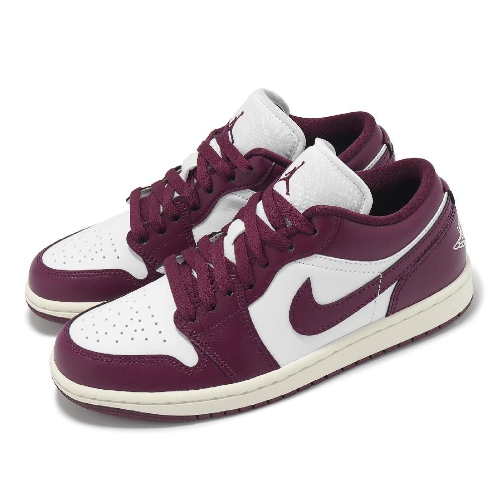 NIKE 耐吉 Nike 耐吉 休閒鞋 Wmns Air Jordan 1 Low 男鞋 女鞋 紫 白 Fireberry AJ1 DC0774-161