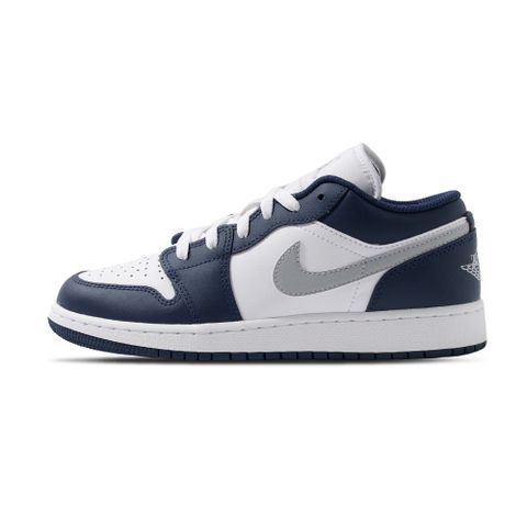 NIKE 耐吉 Nike Jordan 1 Low 大童 海軍藍 AJ1 運動 休閒 低筒 喬丹 休閒鞋 553560-141