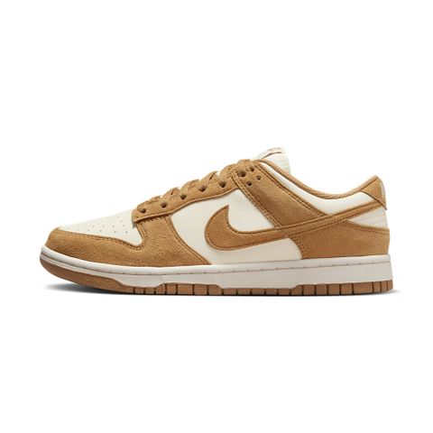 NIKE 耐吉 Nike Dunk Low 女 米白亞麻 麂皮 復古 低筒 休閒 運動 休閒鞋 HJ7673-100