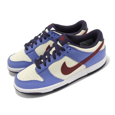 NIKE 耐吉 Nike 耐吉 休閒鞋 Dunk Low GS 女鞋 大童鞋 藍 米白 酒紅 低筒  FV8119-161