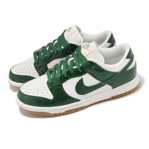 NIKE 耐吉 Nike 耐吉 休閒鞋 Wmns Dunk Low LX 女鞋 綠 白 Gorge Green 皮革 膠底 仿鴕鳥皮 FJ2260-002